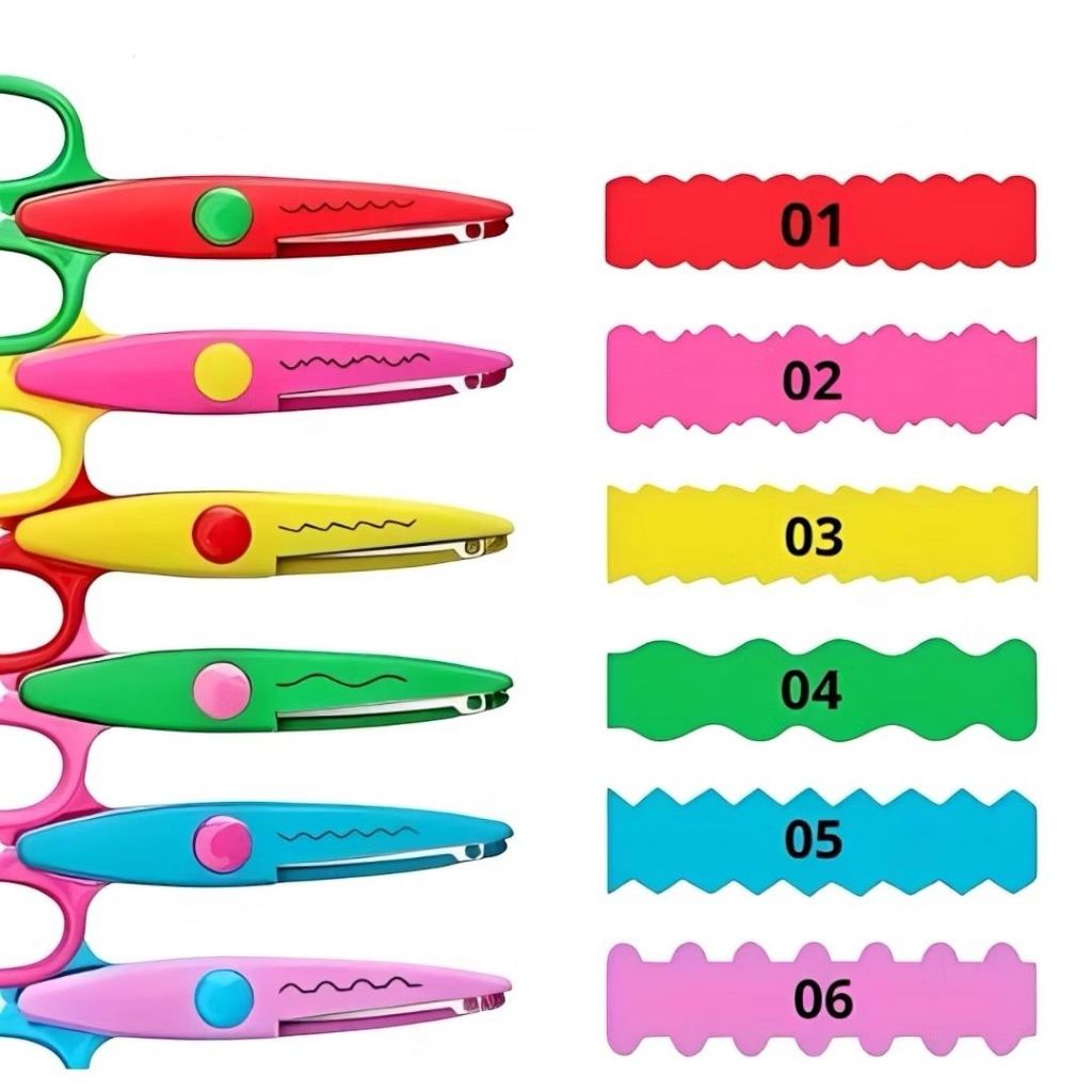 Tesouras De Corte Para Picotar Corte Decorado Escolar Artesanato Picote Ondas ZigZag em Oferta na Shopee