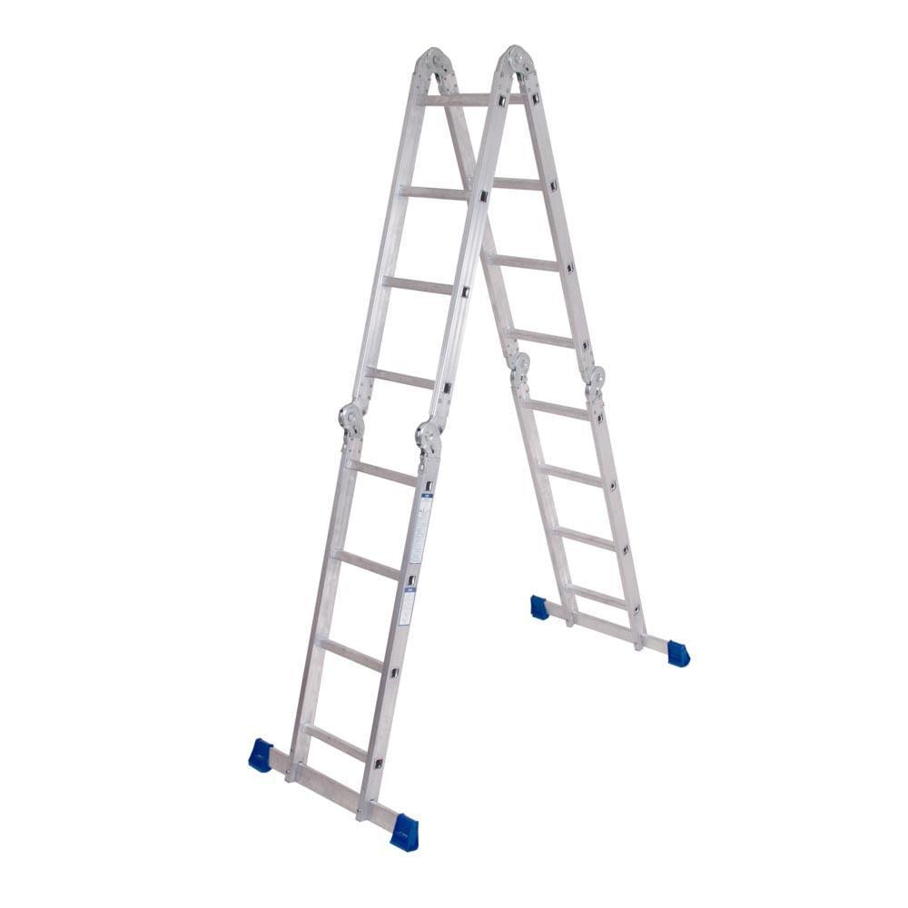 Escada Multifuncional com Plataforma 4x4 16 Degraus em Oferta na Shopee