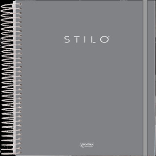 Caderno Universitário I.A 1 Matéria 80 Folhas Cinza Stilo – 1 Unidade