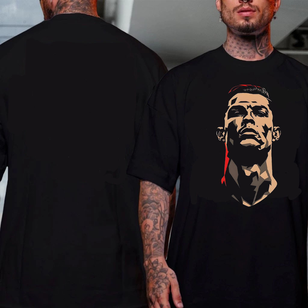 Camiseta Fã De Futebol CR7 Robozão Real Madri Camiseta Basica e Oversized Unissex
