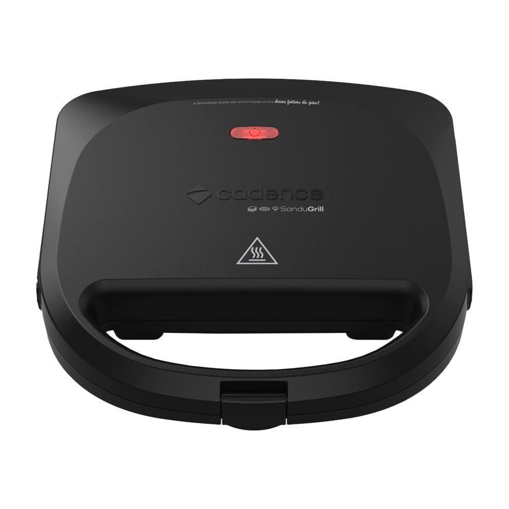 Sanduicheira Elétrica Cadence Sandugrill Preta 110V