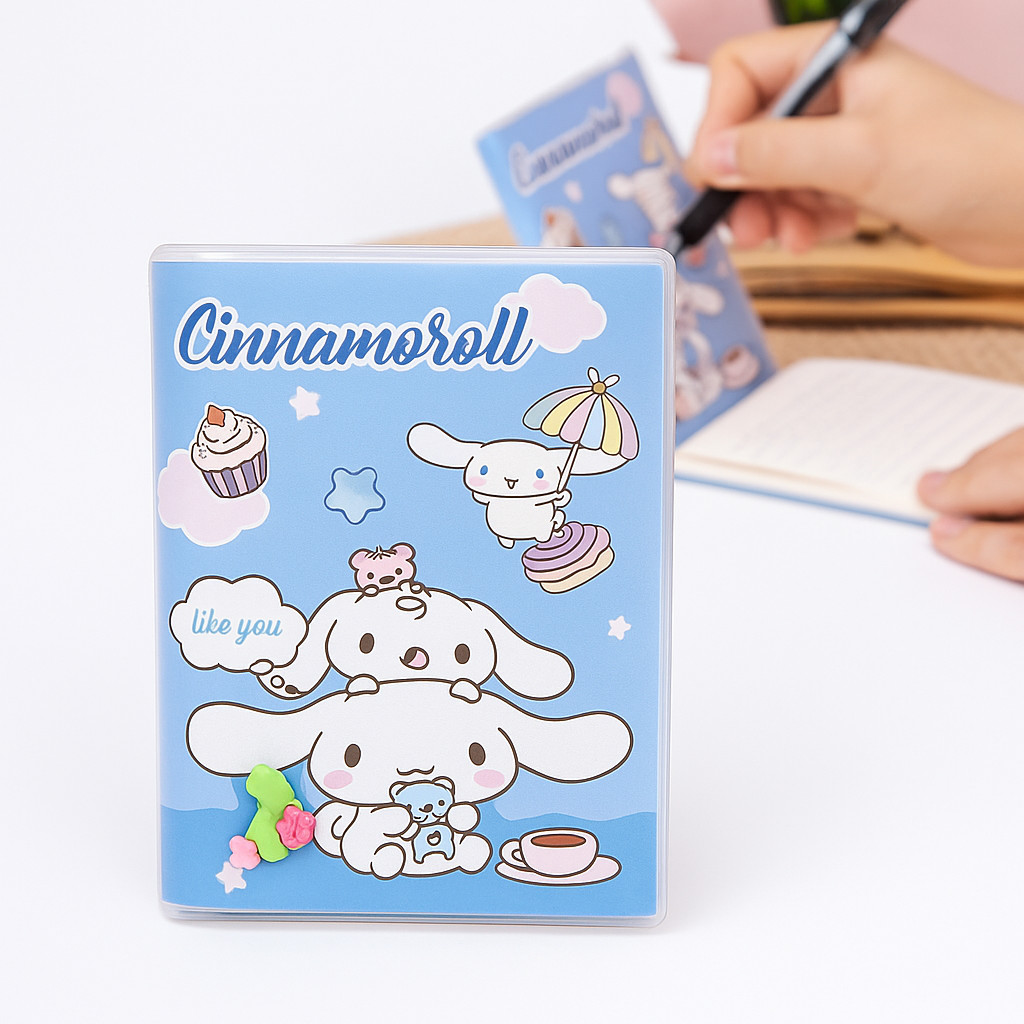 Agenda cinnamoroll Mini bloco de anotações lembretes rascunhos caderneta pequena folhas pautadas 11x8cm