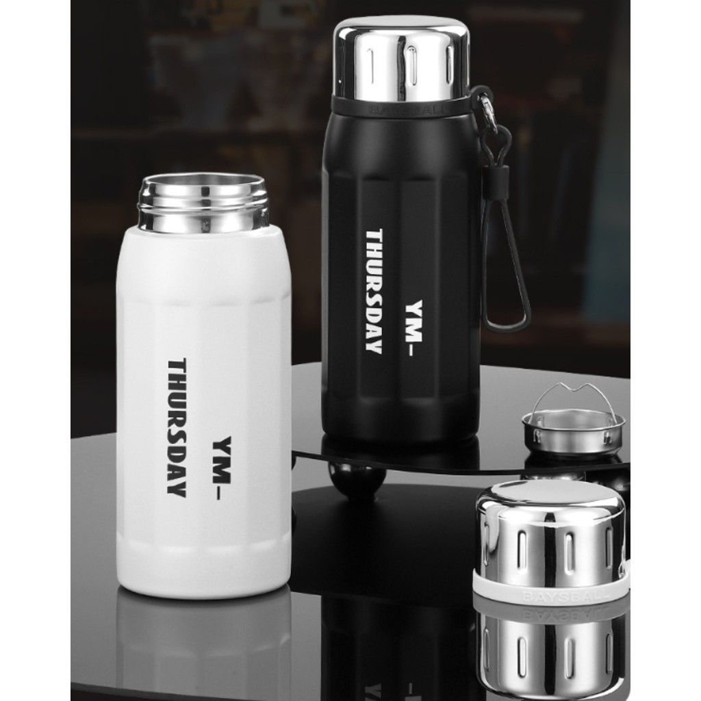 Garrafa térmica portátil de aço inoxidável 304 capacidade 50OML Academia Copo de chá Suco JYC17 em Oferta na Shopee