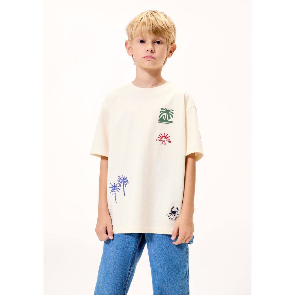 Camiseta Infantil Menino Oversized Super Cotton em Oferta na Shopee