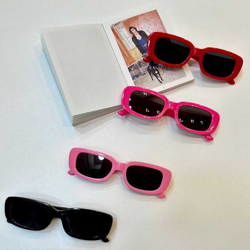 Óculos de Sol Infantil Retrô Vintage Retangular – Meninas e Meninos com Proteção em Oferta na Shopee