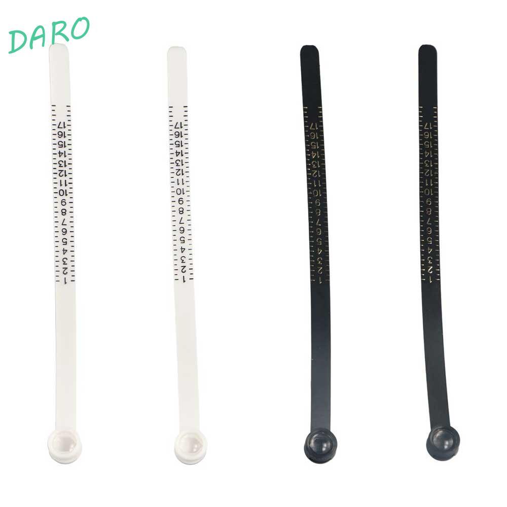 DARO Medidor De Dedo Reutilizável Anel Régua Ferramenta De Dimensionamento Com Lupa Bobina Tamanho Do