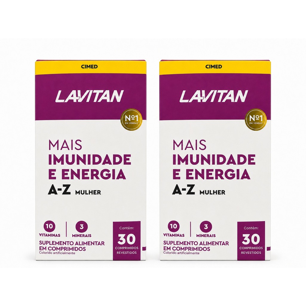 Kit 2 Lavitan A-Z mulher mais imunidade e energia 30 comprimidos - Cimed
