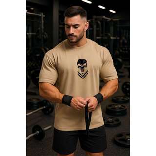 Camiseta Oversized JUSTI 05 Masculina Premium 100% Algodão Streetwear Caimento Perfeito Academia