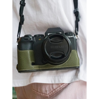 Fuji xs20 capa protetora X-S20 bolsa para câmera xs20 capa de couro Base Diagonal acessórios para câmera retrô verde