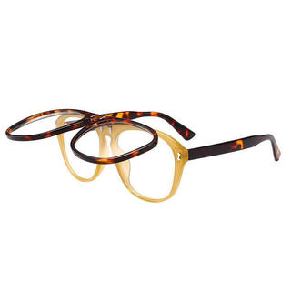 Óculos de Sol Quadrados Oversized para Mulheres, Óculos de Sol Cinza com Lentes Rebatíveis, UV400, Óculos Unissex Duplos