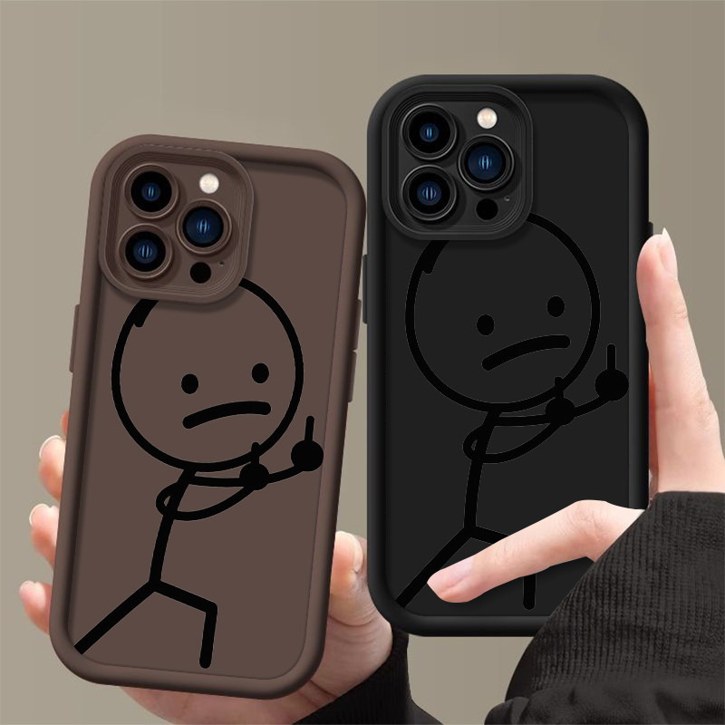 Capa De Arte Stickman Engraçada Para Samsung Galaxy A54 A02 A03 A04 A03S A05 A05S A06 4G A07 A17 A10 A12 13 A14 A15 A16 