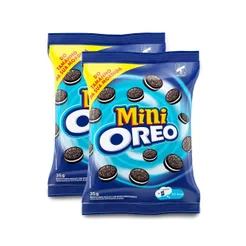 Kit 2 Biscoito Recheado Mini Oreo Original 35g