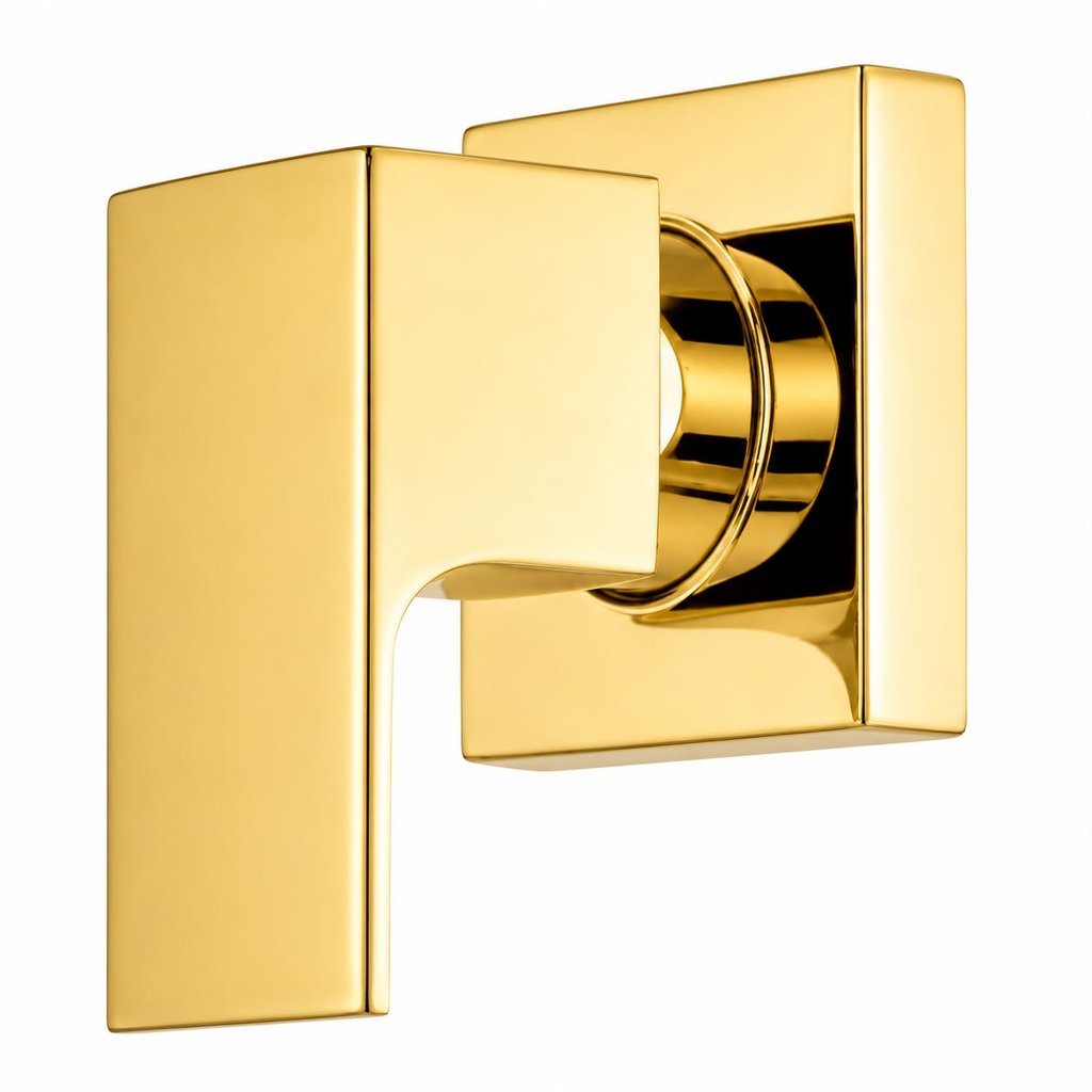 Acabamento para registro alavanca isis 1/2 ou 3/4 dourado
