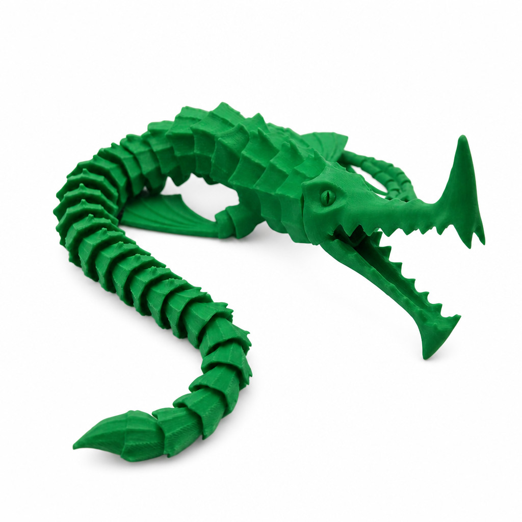 Monstro Marinho Articulado Brickleback – Dragão do Oceano Flexível -  Brinquedo Decorativo