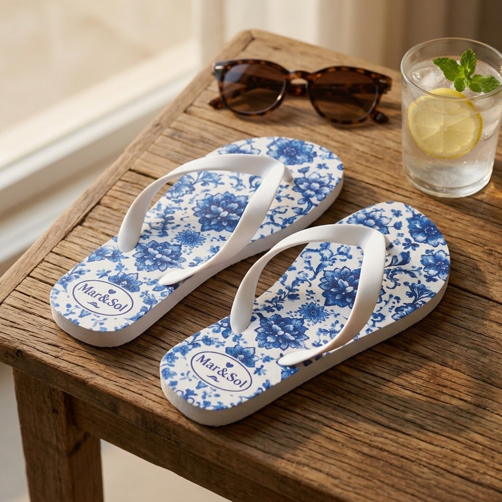 Chinelo Feminino De Dedo Plataforma Sola Alta Estampado Verão Confortável Antiderrapante Numeração 35 ao 40