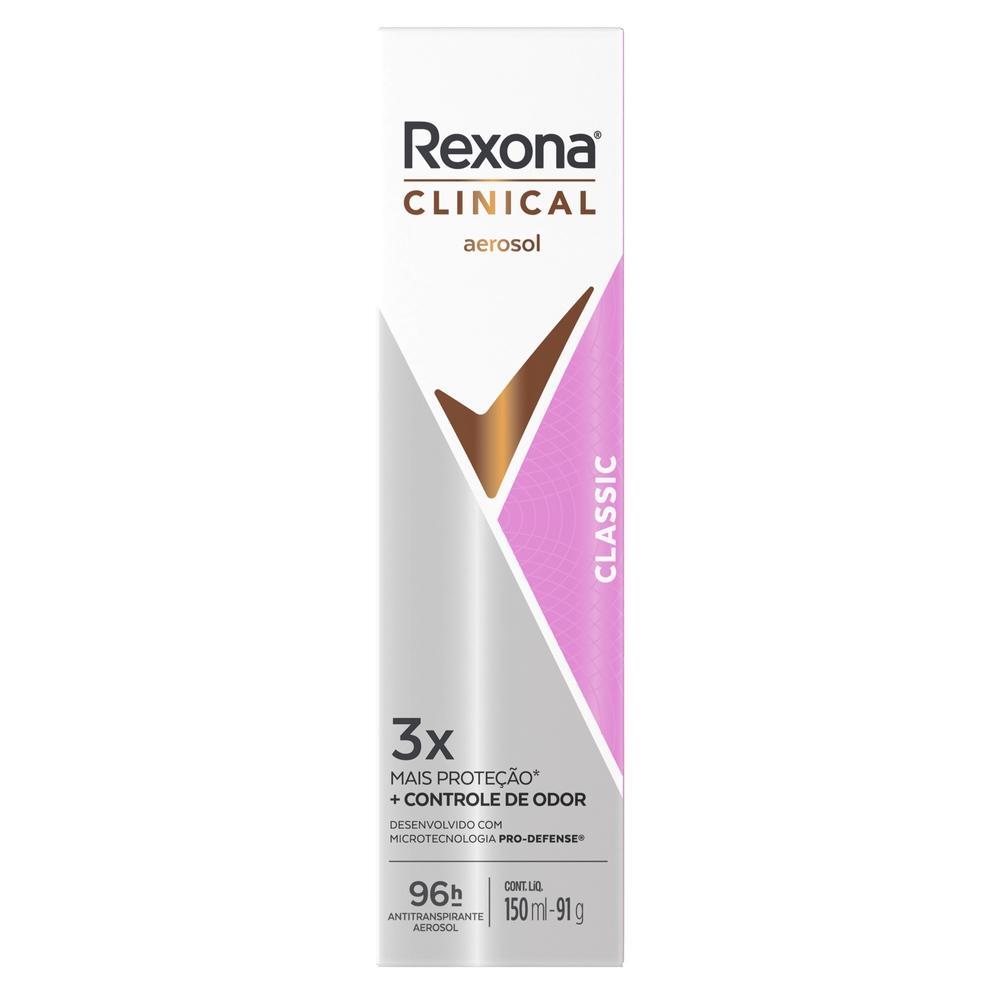 Desodorante Antitranspirante Rexona Clinical Classic 150ml