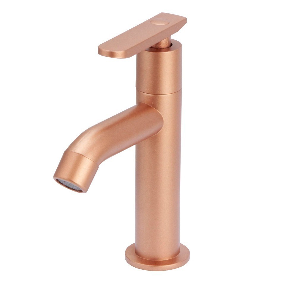 Torneira Slim Alta Pratica Abs Rose Mesa Engate Flexível Fino Movel Bancada — imagem 2 de 2