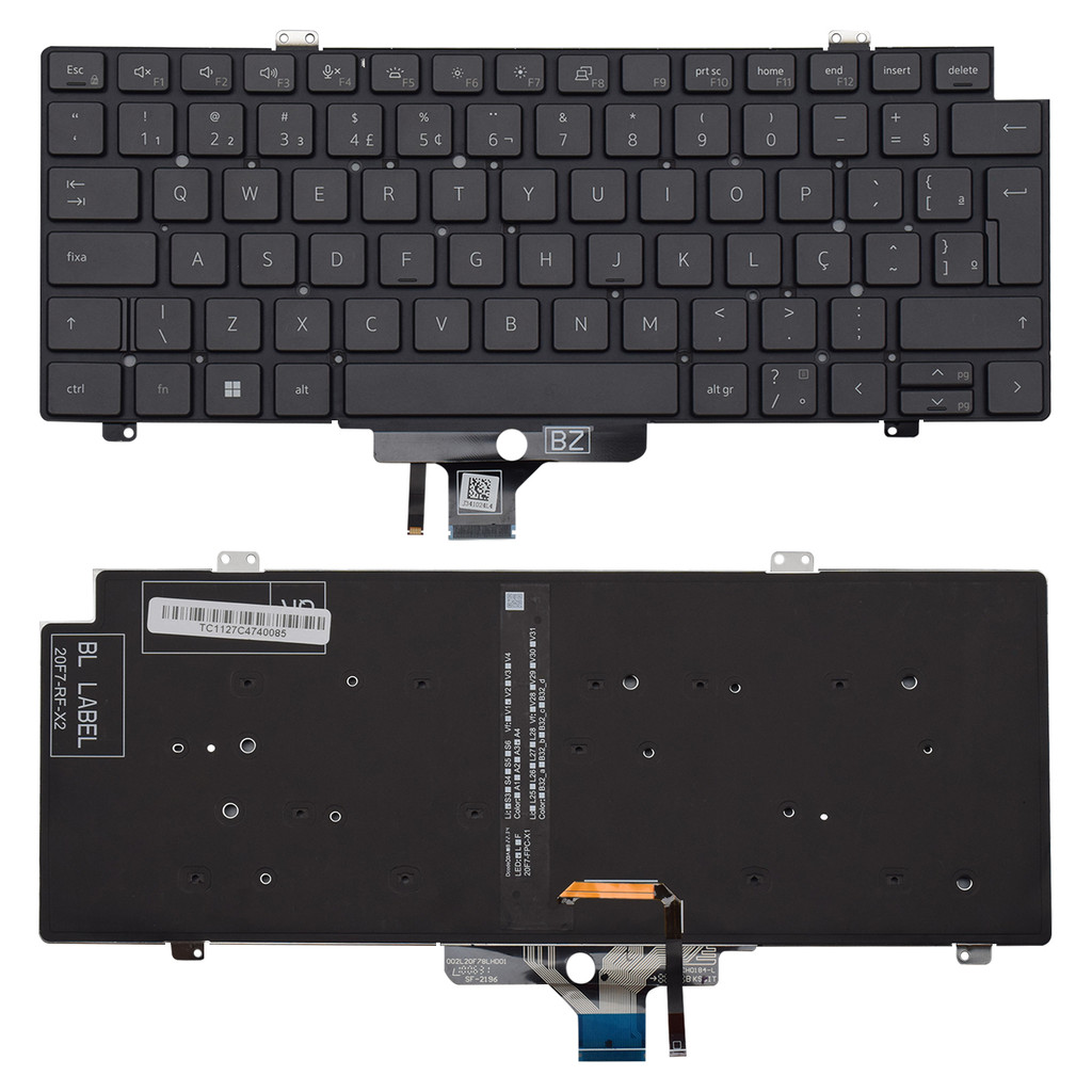 Teclado para Notebook Dell Latitude P137G001 Com Iluminação