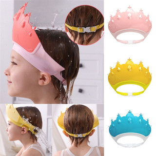 Acessórios De Banho Para Bebês/Chapéu Visor Proteção Auricular Baby Shower Cap