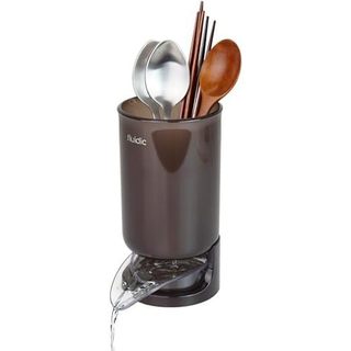 Suporte De Secagem De Utensílio Para Balcão De Cozinha , Auto Drenagem , Talheres Pequeno , Copo Escorredor , Bege , 1 e