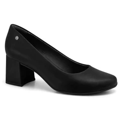 Sapato Scarpin Ramarim Feminino Salto Bloco Bico Redondo Clássico