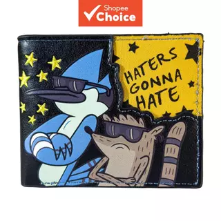 Carteira De Desenho Animado Haters Vai Odeio Bordado Unissex Bolsa Porta Cartão Compacto Moedas Idei