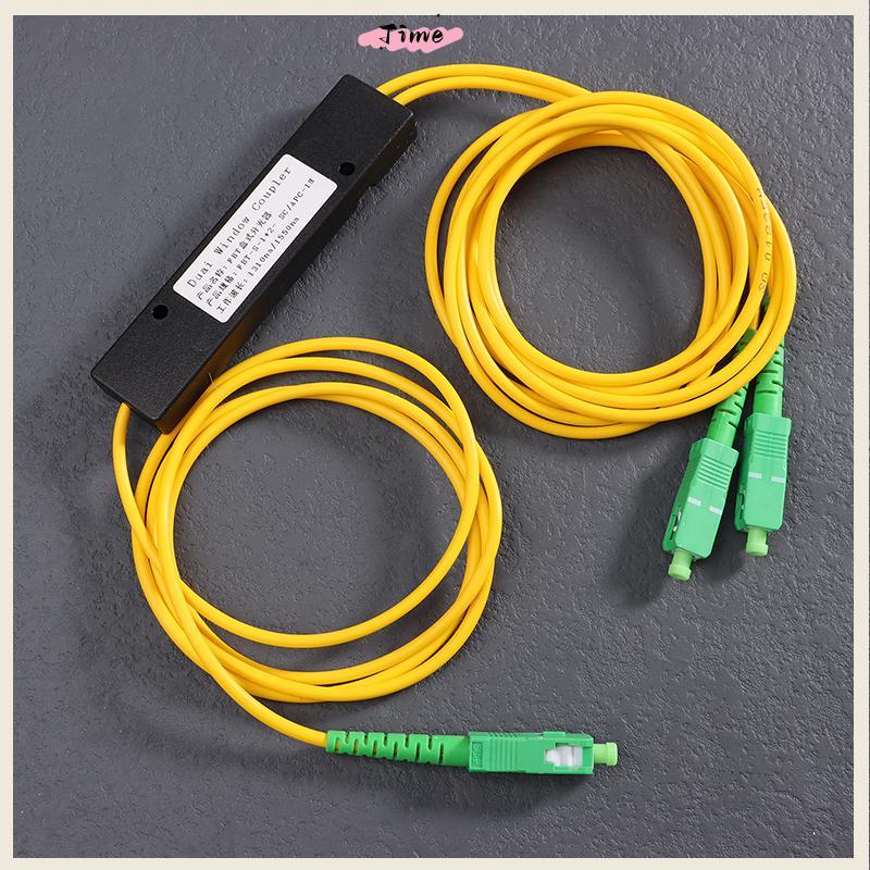 Tempo 1Pc 1x2 FTTH Divisor De Fibra Óptica 1 Ponto 2 Caixa Divisora Cônica 1 A/APC Acessórios Do Computador Hee