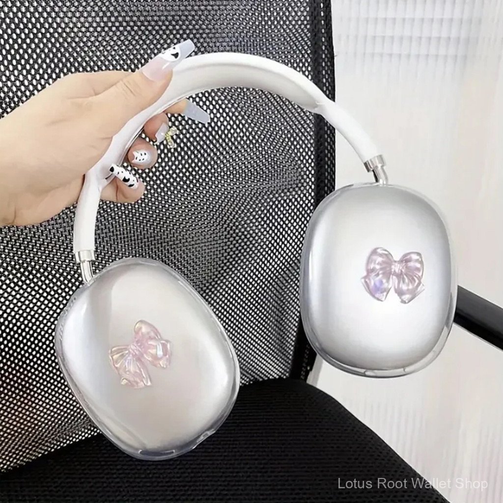 Capa Protetora Transparente Laser 3D para Fones de Ouvido Apple AirPods Max Over