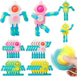 JHXXXL18 peças de Lembrancinhas para Festa - Chaveiro Fidget Spinner de Astronauta, Brinquedos de Caixa de Tesouro para 