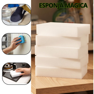 Kit Esponja Mágica Branca Melamina Bucha Tira Mancha Limpeza Desengordura  Multiuso 5 10 20 50 Limpa