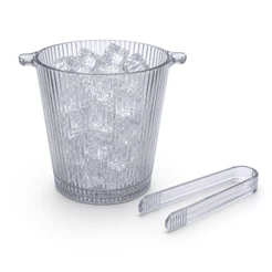 Balde Para Gelo de Vidro Graffiato 880ml Com Pegador