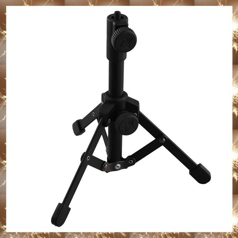 (Div Mini Tripé De Mesa Microfone Suporte De Com Rosca De 1/4 Polegada Para Reuniões Palestras Falando E