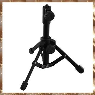 (Div Mini Tripé De Mesa Microfone Suporte De Com Rosca De 1/4 Polegada Para Reuniões Palestras Falando E