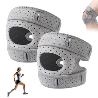 Suporte de joelho para patela, suporte de joelho ajustável de 2 peças, órtese para a articulação do joelho, usado para e