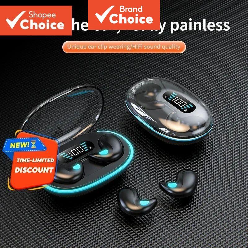 Senbenbao X55 Fones De Ouvido TWS Sleep Fone Sem Fio Bluetooth Display Led Hifi Estéreo Cancelamento De Ruído Esportivo 
