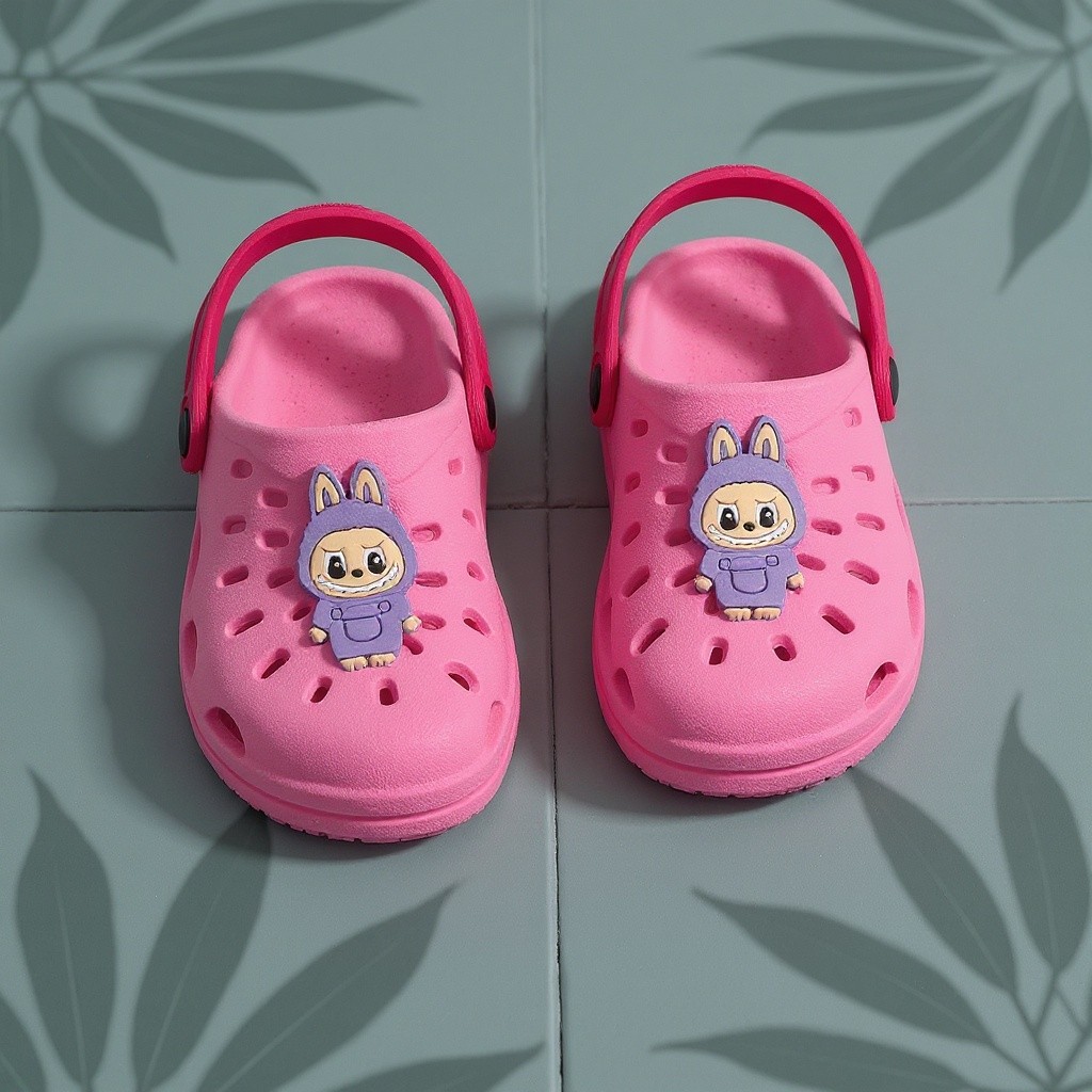 Babuche Infantil Labubu Lilás Rosa Antiderrapante Macia 27 ao 34 — Achadinhos da Gabriela