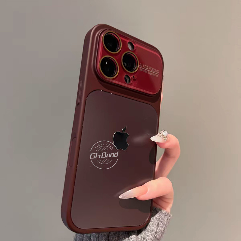 Capa Protetora Minimalista De Vidro Fosco Resistente A Choques Para iPhone 17 16 15 14 13 Pro max Traseira De Luxo