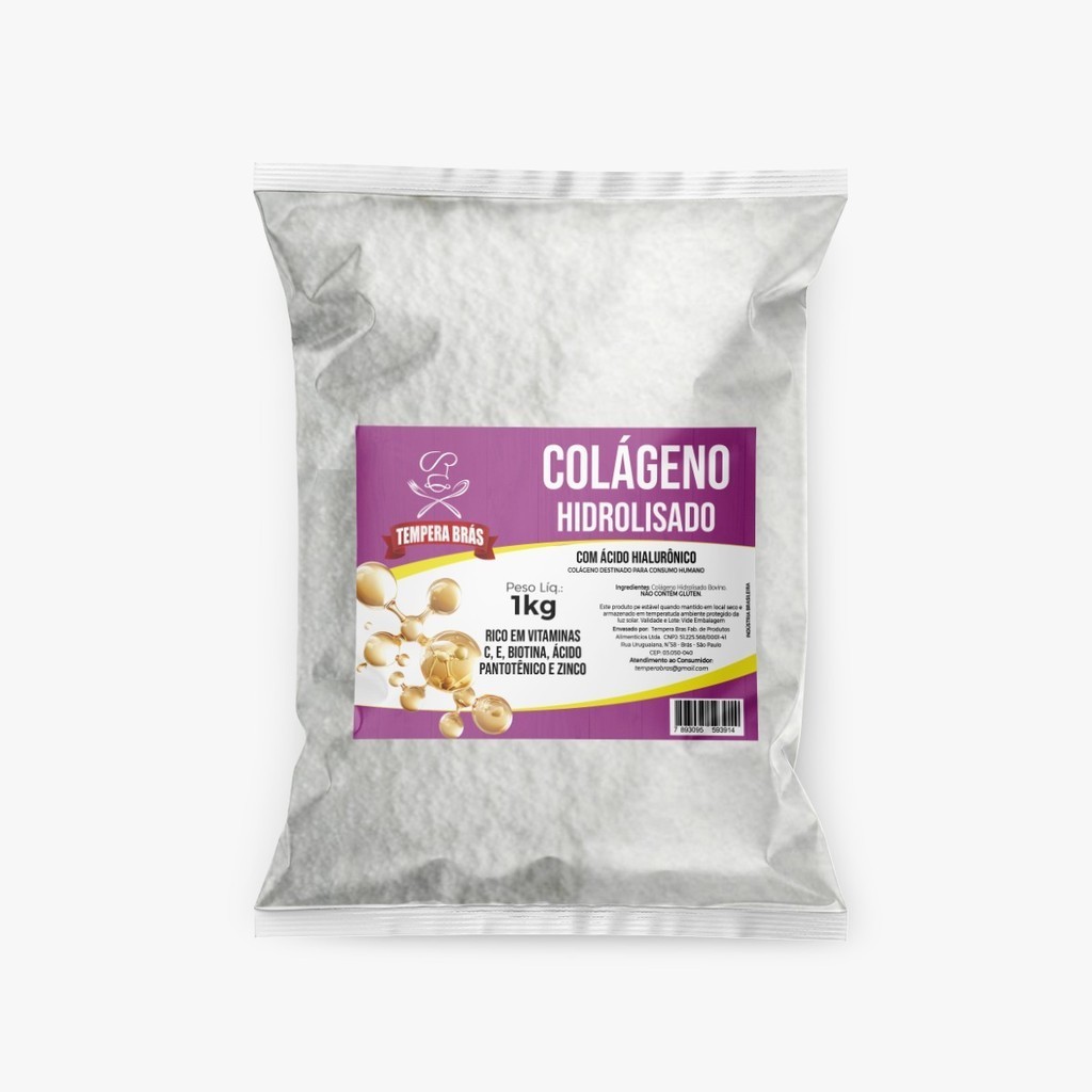 Colágeno Puro 1kg Linha Premium