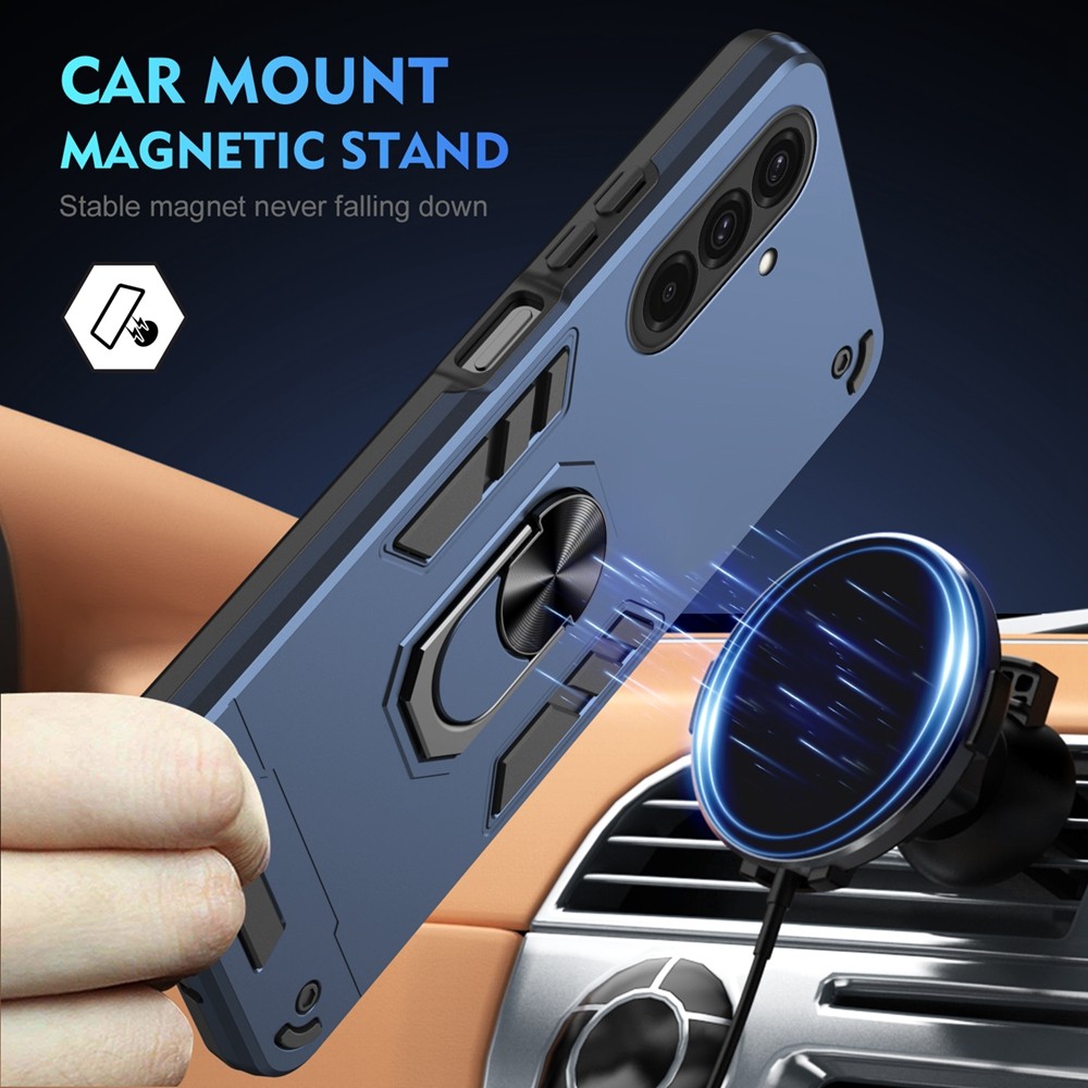Capa De Telefone Com Suporte De Anel Magnético Para Samsung A57 A37 A27 A17 A56 A36 A26 A32 A33 A34 A35 A51 A52 A53 A54 