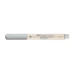 Pincel marcador multisuperfícies Multimark 1.0mm Prata MM/10PR817ZF\357155 Faber-Castell