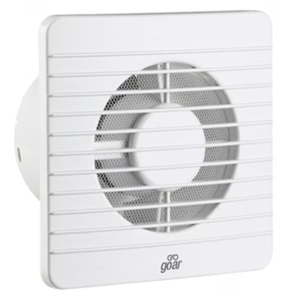 Microventilador Exaustor Branco 100mm Goar 127 ou 220V 12w 42db Banheiros Residenciais e Comerciais