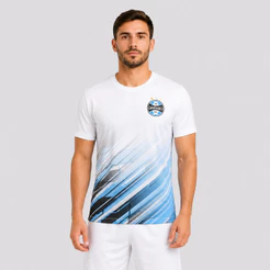 Camisa Grêmio Esportiva Dry Fit Branca e Azul