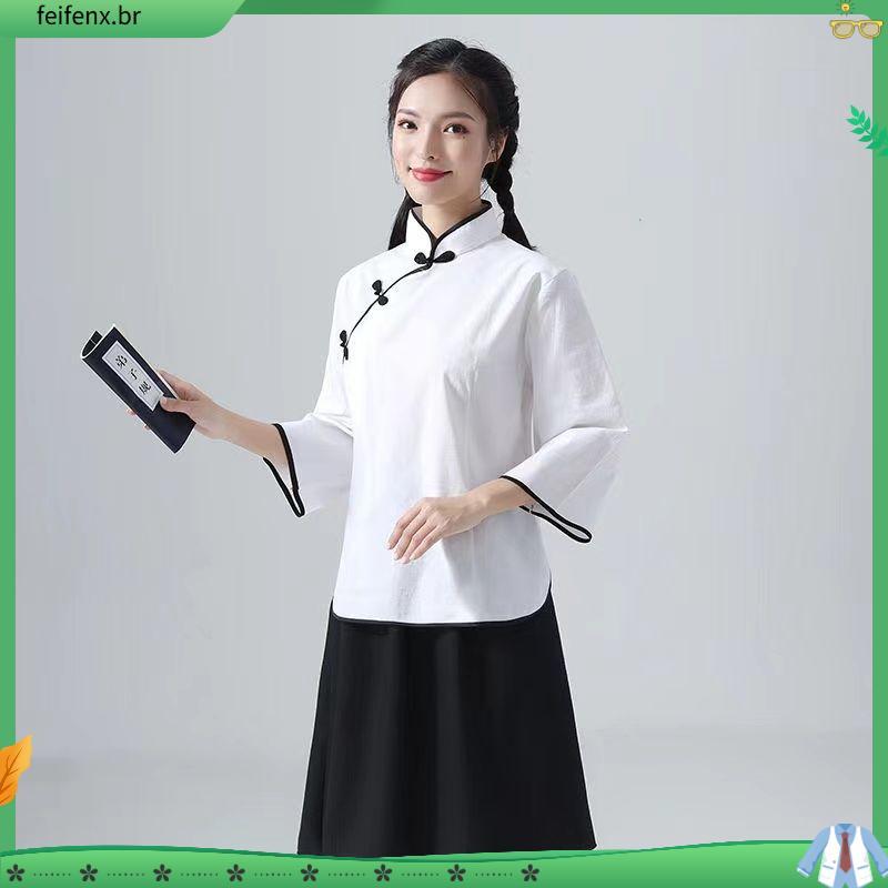 Roupas de classe de formatura retrô quinto quatro juvenis República da China Roupas de estudante femininas Roupas