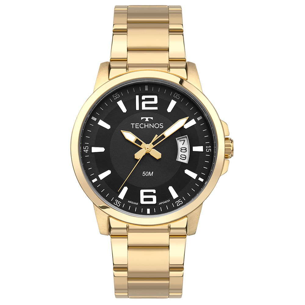 Relógio Technos Masculino Racer Dourado - 2315LAS/1P