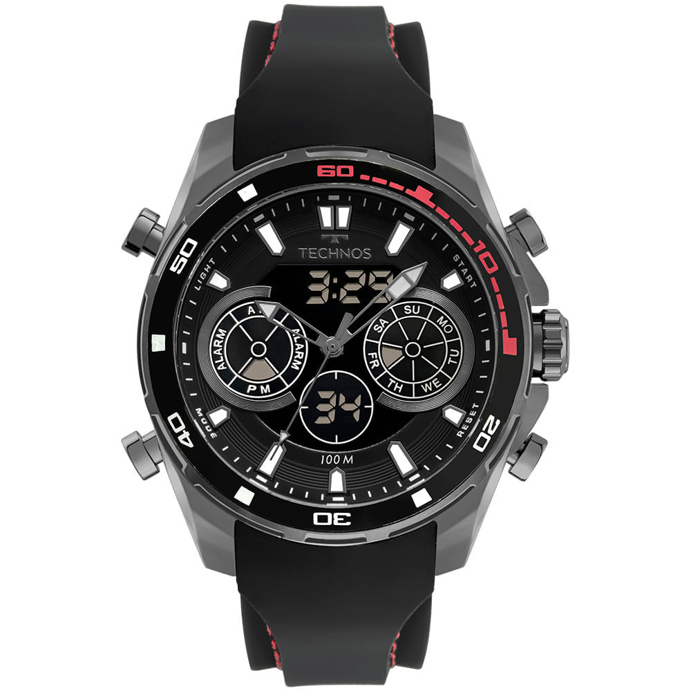Relógio Technos Masculino Ts Digitech Preto - BJ3530AB/2P