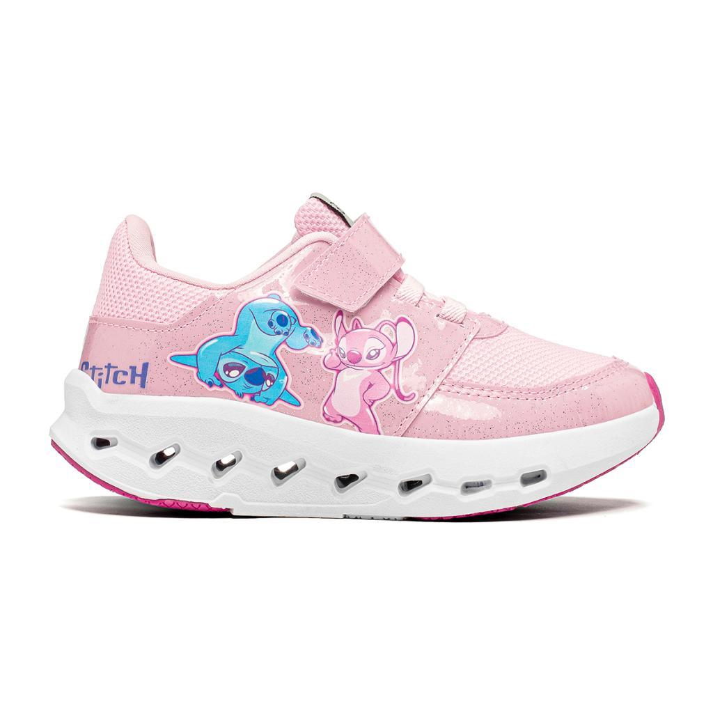 Tênis Infantil Feminino Disney Stitch e Angel Rosa DST59DY