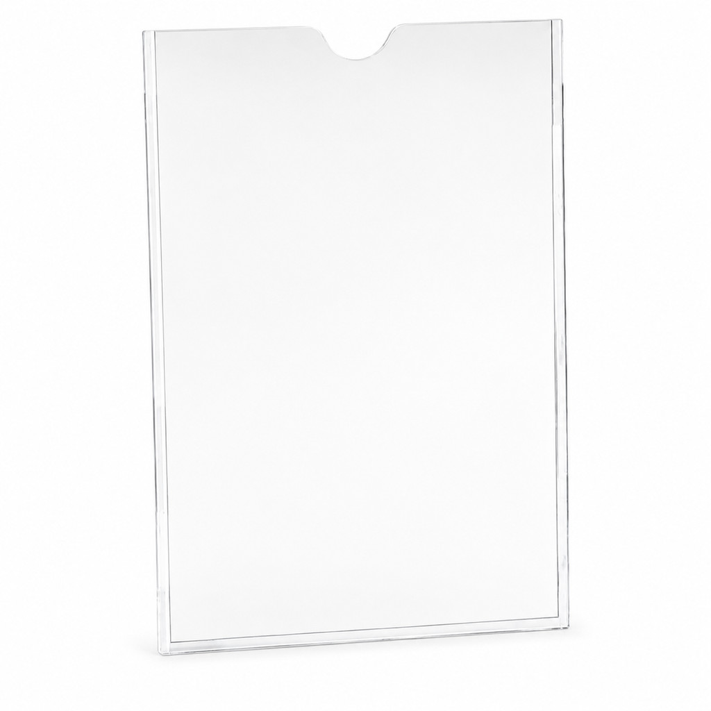 DISPLAY FRONTAL A4 CRISTAL PORTA AVISO DOCUMENTOS COM FITA DUPLA FACE VERTICAL OU HORIZONTAL 10090013 - MAXCRIL