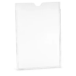 DISPLAY FRONTAL A4 CRISTAL PORTA AVISO DOCUMENTOS COM FITA DUPLA FACE VERTICAL OU HORIZONTAL 10090013 - MAXCRIL