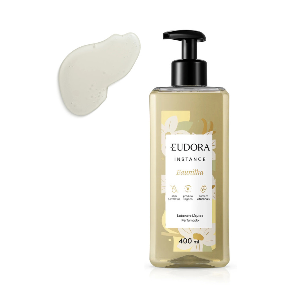 Sabonete Liquido Instance Baunilha 400ml feminino banho cheiroso