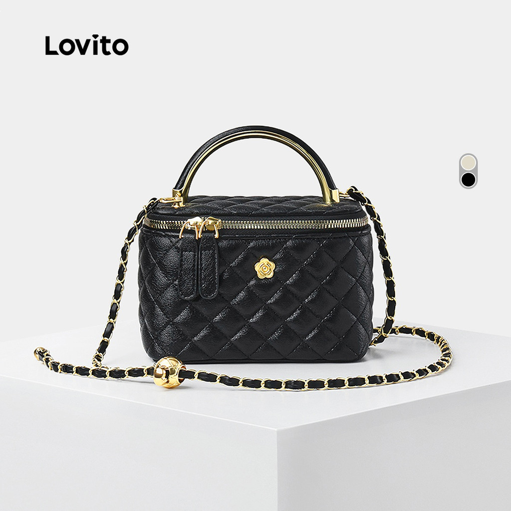 Lovito Elegante Bolsa Pequena de Ombro Tecido de Alta Qualidade Para Mulheres LR16E016